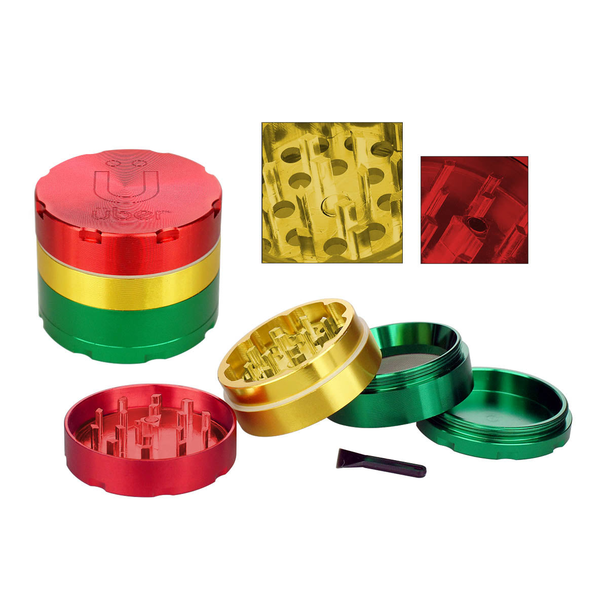 Uber Grinder 4 pc CNC 40mm 1.5" 10PC/BX