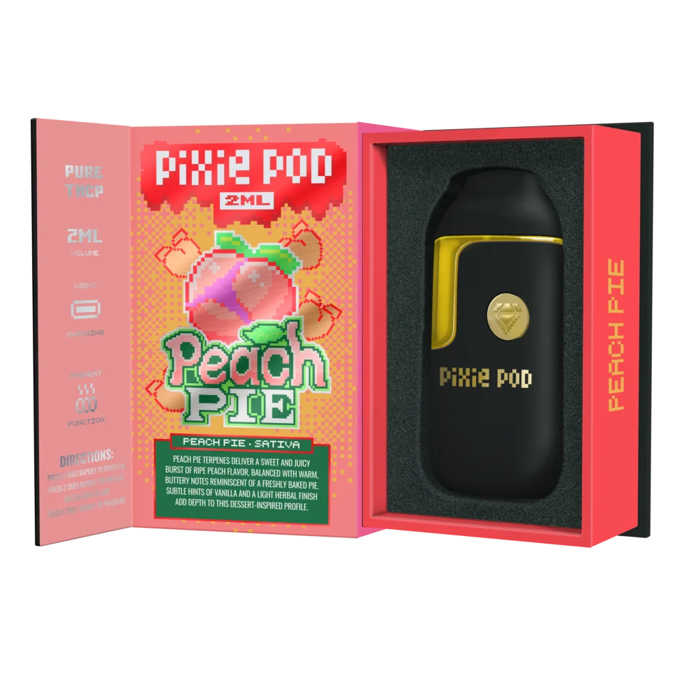 PIXIE POD: THCP DISPOSABLE - 2G - Peach Pie / Single