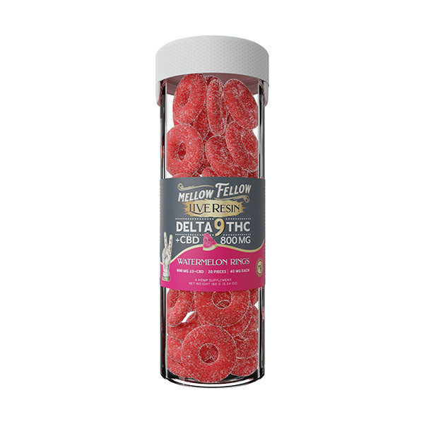 Mellow Fellow Live Resin Delta-9 Gummies | (20ct) 800mg