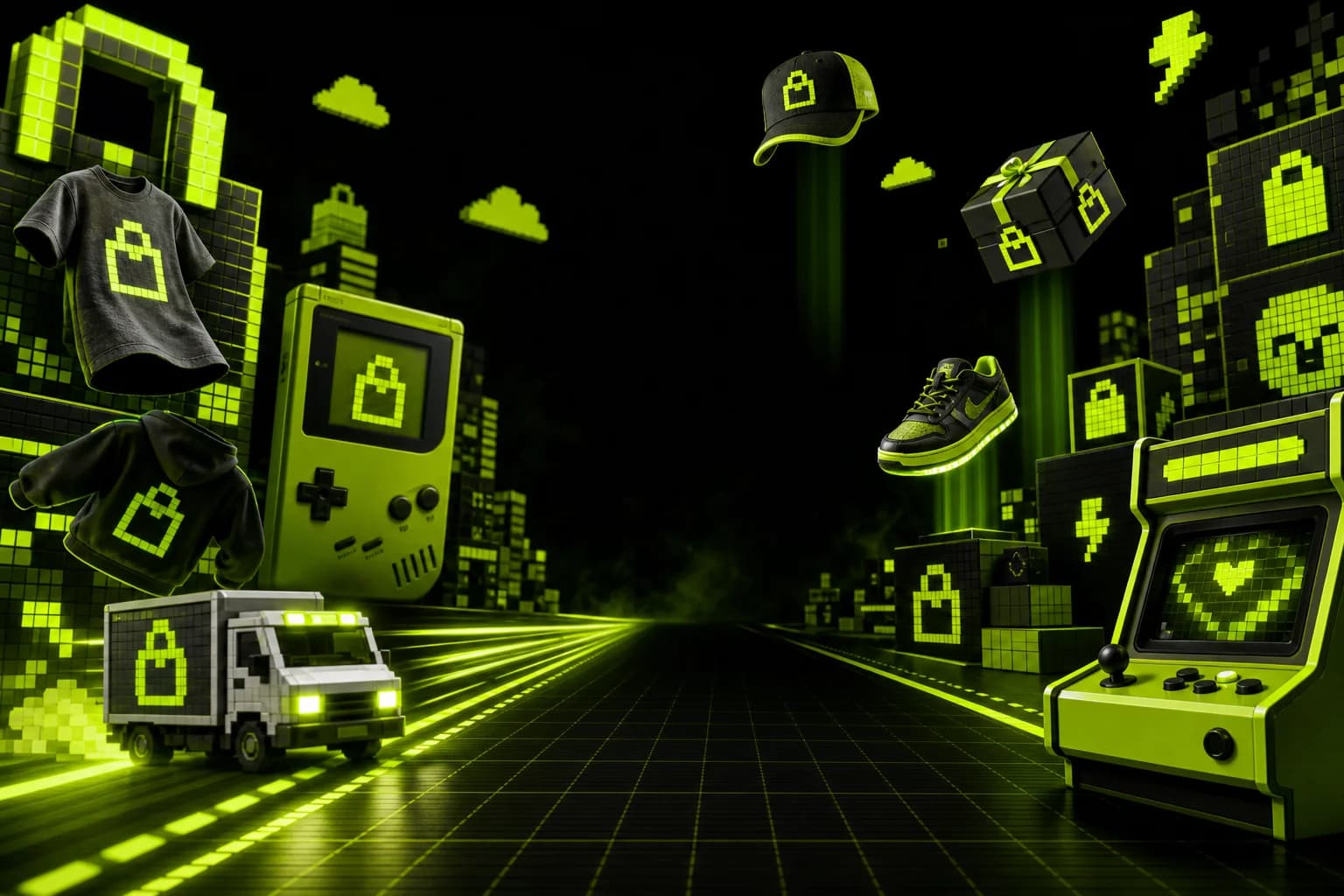 Plugg Drop product arcade artwork