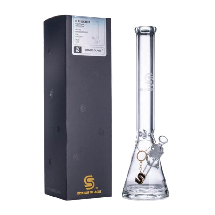 SENSE GLASS WATERPIPE 18" 9mm GLASS BEAKER