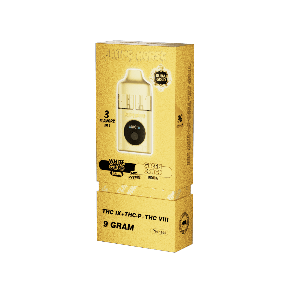 Flying Horse 3-in-1 Dubai Gold Edition THCp – 9g Disposable