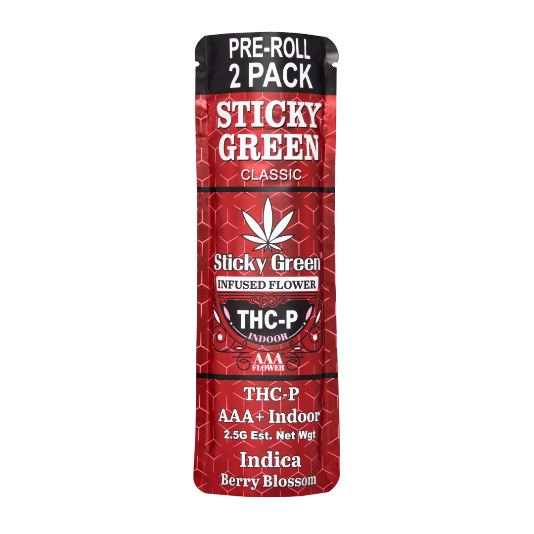 Sticky Green THCP 2ct Pre Rolls 2.5g