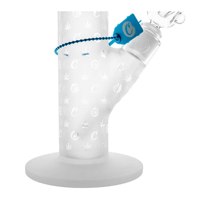 Cookies 14'' V Straight Waterpipe - Clear Logo