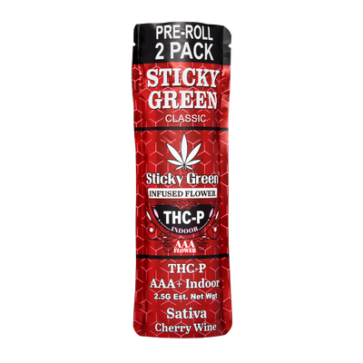 Sticky Green THCP 2ct Pre Rolls 2.5g