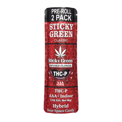 Sticky Green THCP 2ct Pre Rolls 2.5g