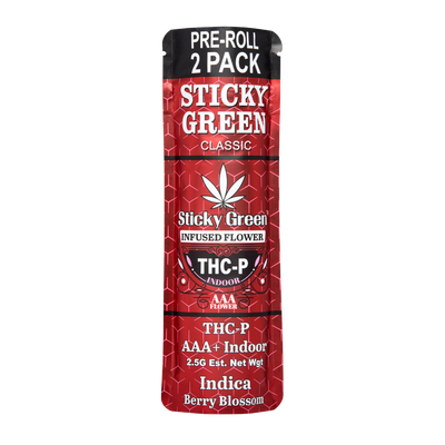 Sticky Green THCP 2ct Pre Rolls 2.5g