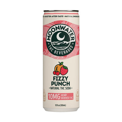 Moonwater Natural Hemp-Derived D9 THC Infused Soda | 12fl oz Can | 24ct Case