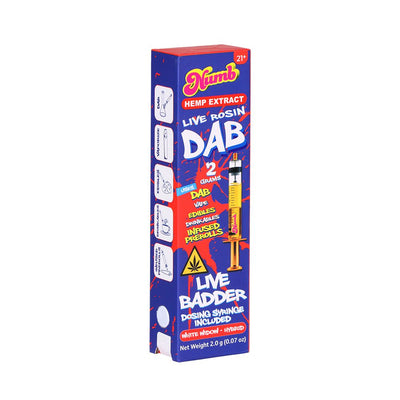 Numb THCA Live Rosin Badder Glass Syringe | 2g | 5ct Display