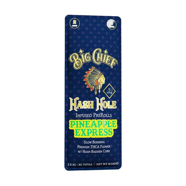 BIG CHIEF - THCA HASH HOLE PREROLLS - 2 X 2G