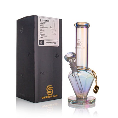 SENSE GLASS Glass Diamond Beaker 12"