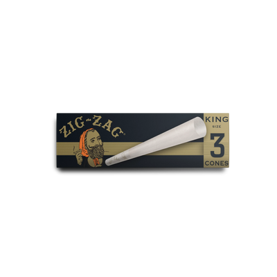 Zig Zag Ultra Thin Cones - King Size - 3 Cones Per Pack - 36 Packs Per Display