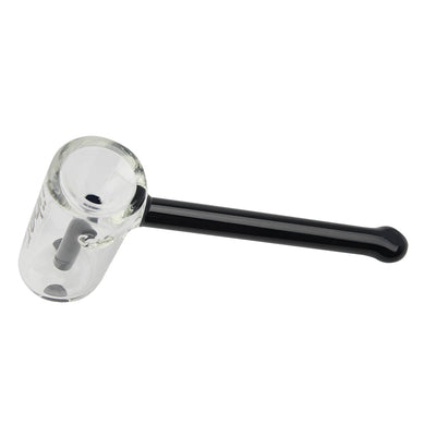 Uber Glass 6" Hammer Bubbler w/ Flat Mouthpiece - Solid Colors