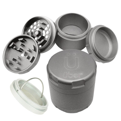 Uber 4.2 Non Stick Grinder 4pc 2.5" 63mm CNC - Matte