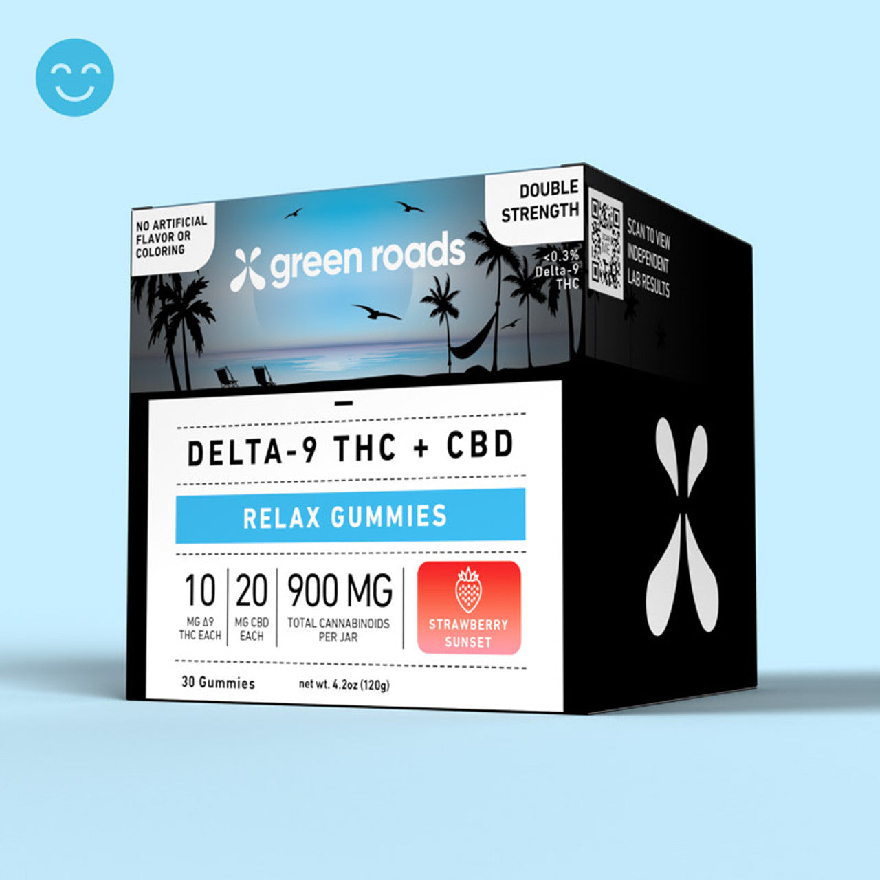 Green Roads CBD + THC Relax Gummies 900mg