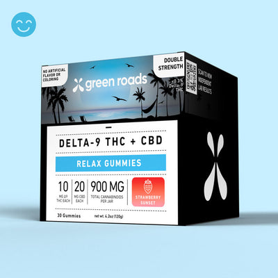 Green Roads CBD + THC Relax Gummies 900mg