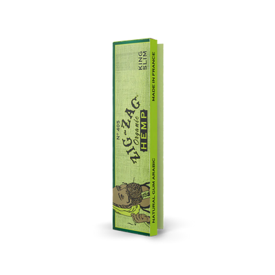 Zig Zag Ultra Thin Unbleached Natural Gum Arabic Organic Hemp - 24 In Box