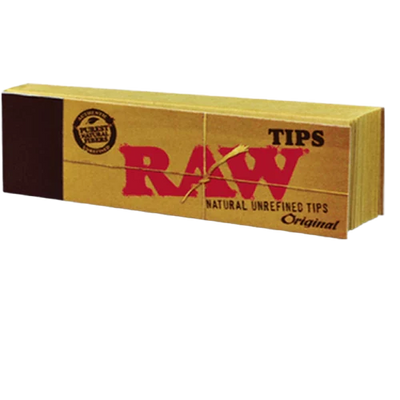 Raw Natural Unrefined Tips - 1 Book or Box of 50 Books