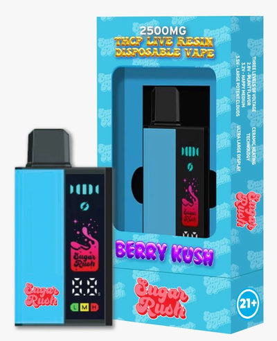 Sugar Rush THCP Live Resin Disposable 2.5g - Berry Kush
