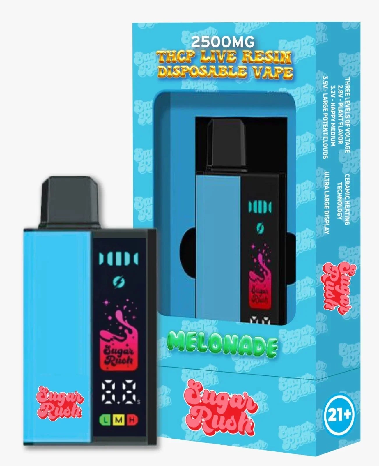 Sugar Rush THCP Live Resin Disposable 2.5g - Melonade