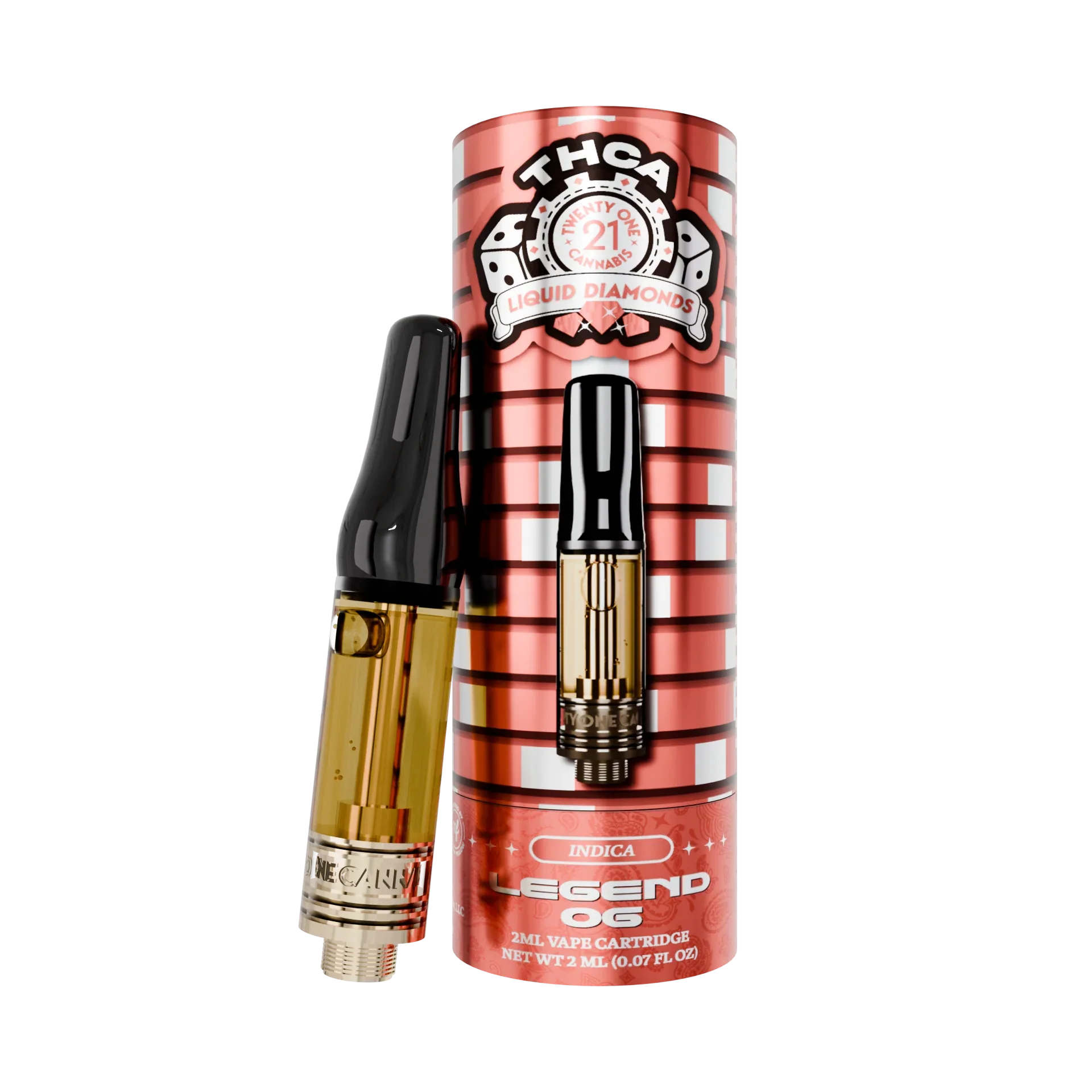 Twenty One Cannabis THCA Cartridge 2g