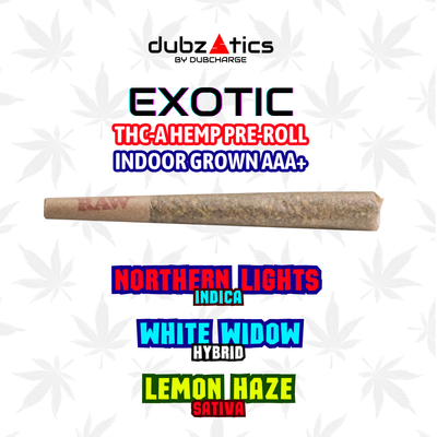 DubZotics Exotic THC-A 1.5g Pre-Roll