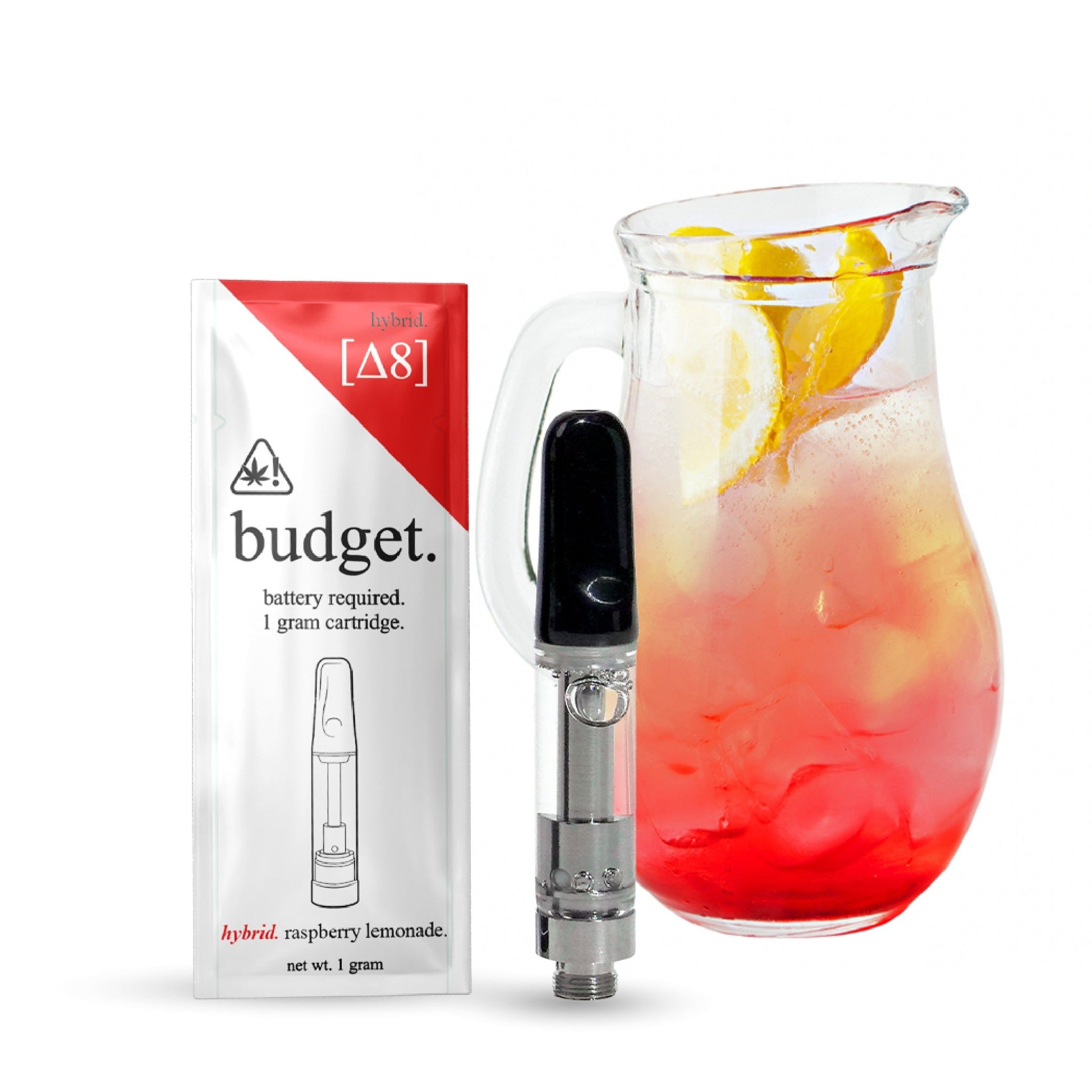 Budget Delta 8 Cartridge - 1g - Strawberry Cheesecake (Indica) / Single