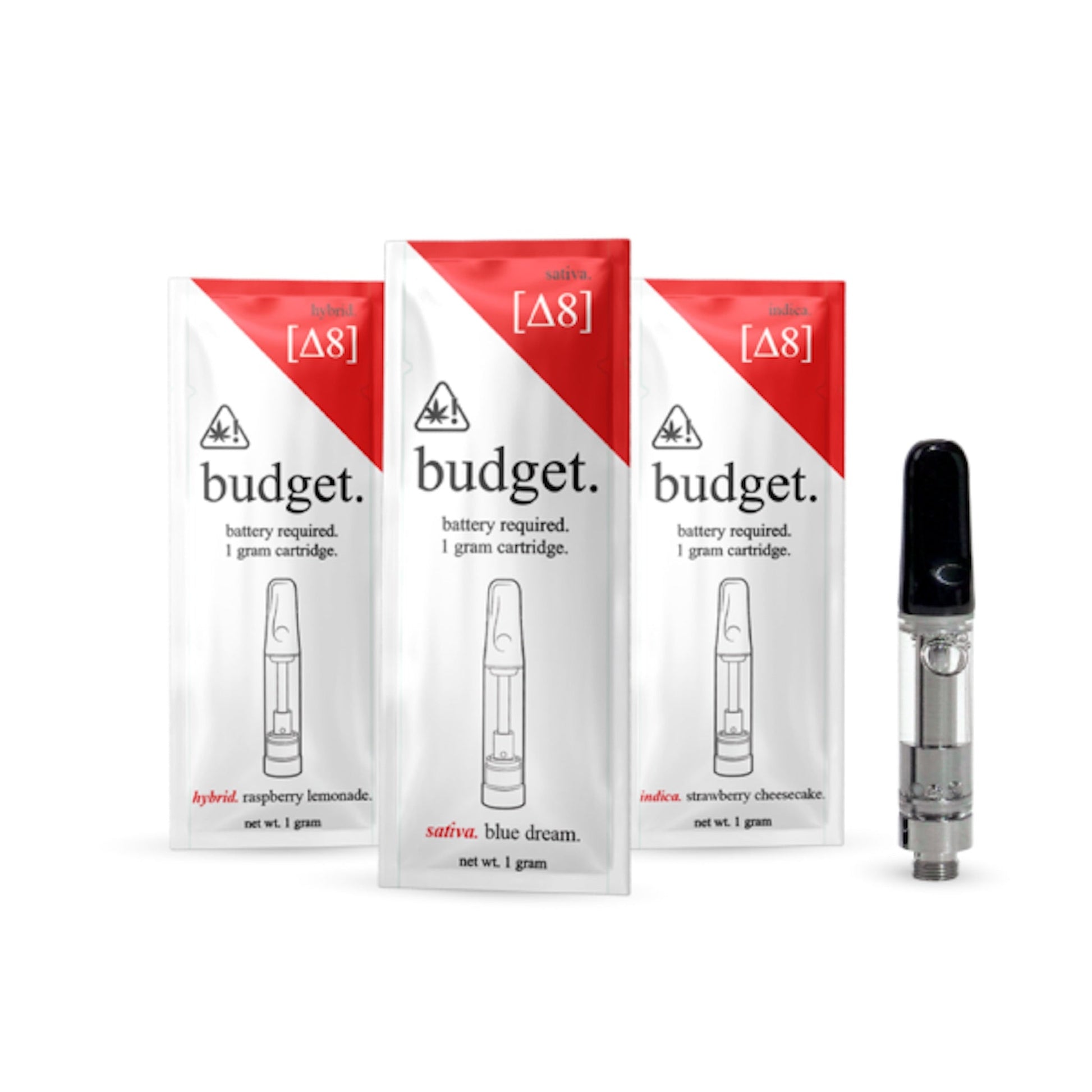 Budget Delta 8 Cartridge - 1g - Raspberry Lemonade (Hybrid) / Single