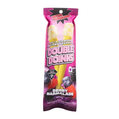 DELTA MUNCHIES THC-A DOUBLE DOINKS PRE ROLLS 3G