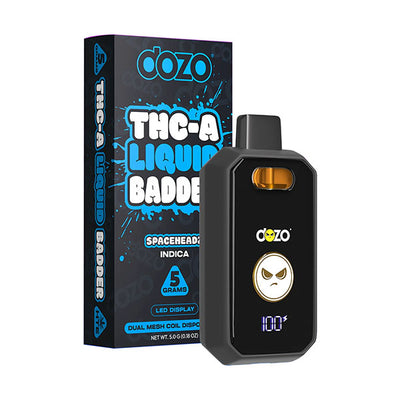 Dozo THC-A Liquid Badder Disposable | 5g - Gruntz – Hybrid / Single