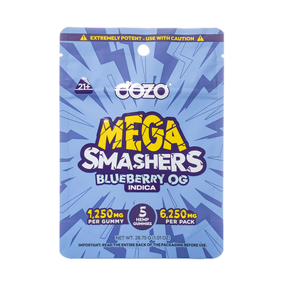Dozo THC Mega Smashers Gummies - 6250mg