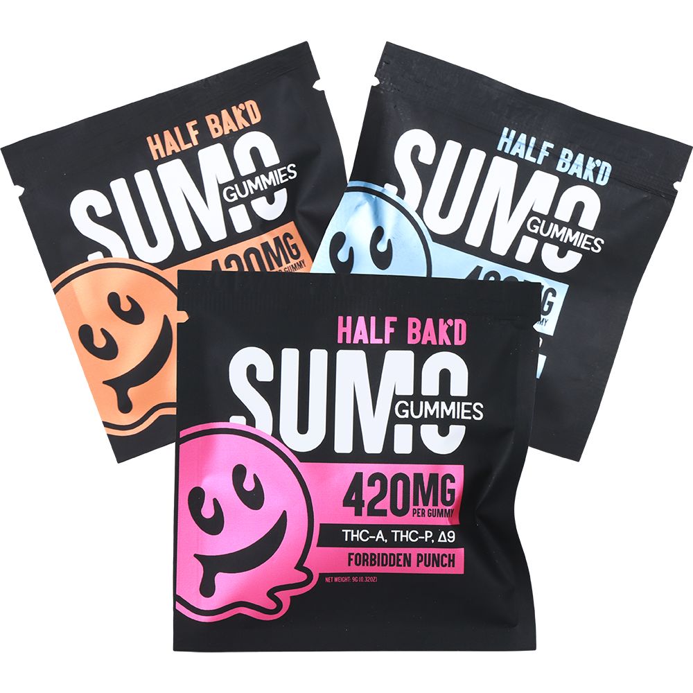 Half Bak'd Sumo THCA, THCP & D8 Gummies