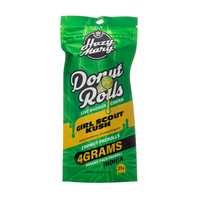 Hazy Mary Donut Rolls Live Badder Pre Rolls 4G