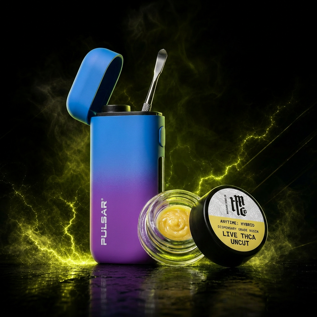 Pulsar Hot Knife Box w/ Modern Herb Co THCA Rosin Dabs Kit - 650mAh / 1g / Crystal Ball / Kosher Kush