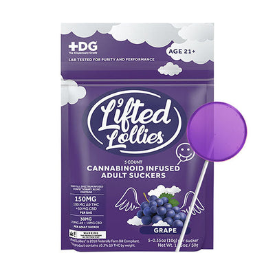Lifted Lollies Infused Adult Suckers | (5ct) 150mg