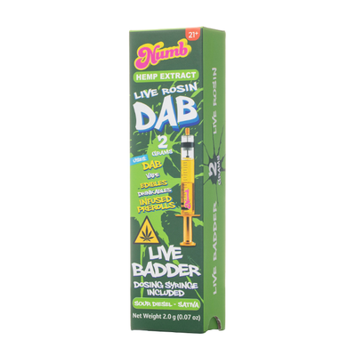 Numb THCP Live Rosin Dab Live Badder Glass Syringe 2G