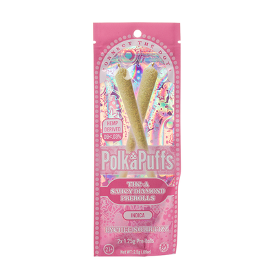Polka Puffs THC-A Saucy Diamonds Pre Rolls