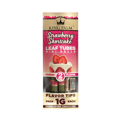 King Palm - Leaf Tubes Minis Rolls 1 Gram - 2 Counts Per Pack - 20 Packs Per Box